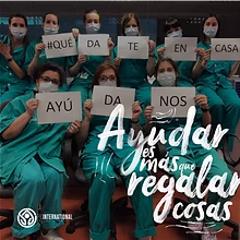 La ayuda es más que regalar cosas